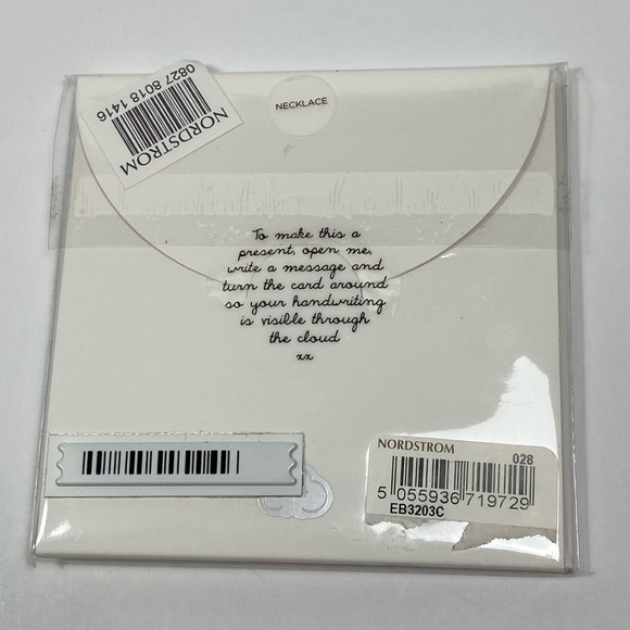 Estella Bartlett Nordstrom Bright Star Silver Plated Necklace Jewelry New - Picture 3 of 4